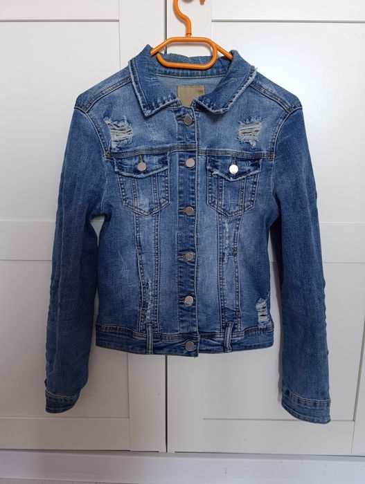 Katana jeansowa damska S M kurtka jeans niebieska damska