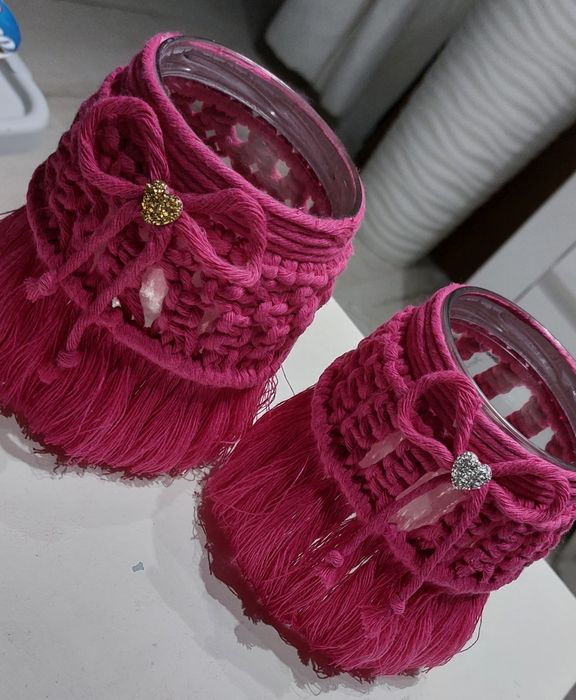 Lampion boho makrama
