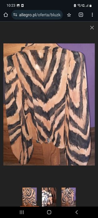 Koszula lady drama s zebra