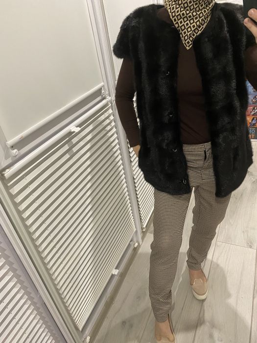 Норковая жилетка жилет транформер 3 в 1 шуба полушубок