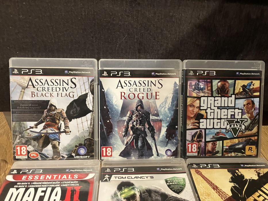PS3, Move, GTA5, Assasin itp