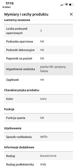 Narożnik Leo sprzedam
