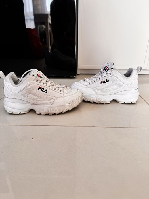 Buty adidasy sneakersy FILA    Biale