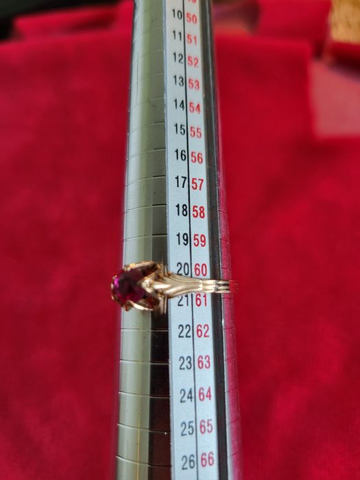 Pierscionek złoto próby 583 vintage retro