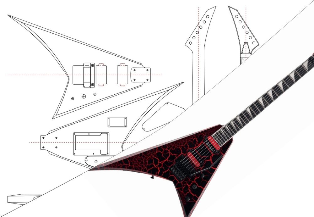 Шаблони електрогітар Jackson