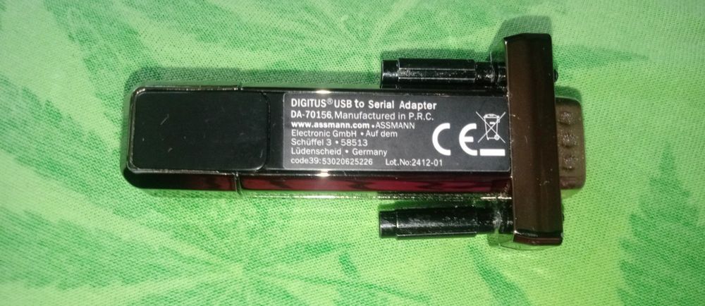 Adapter USB Digitus USB-A - RS-232