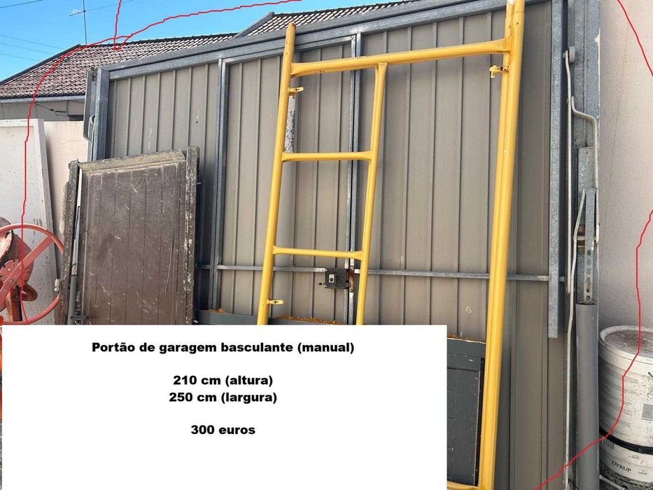 Portão de garagem basculante (manual)