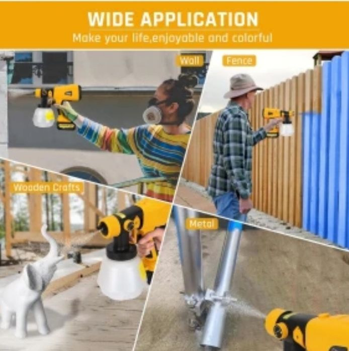 Краскопульт+акум. батареи Dewalt 20V MAX, пистолет-распылит