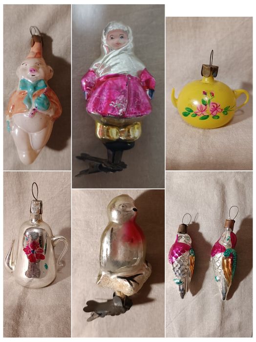 Ёлочные игрушки СССР 1950
