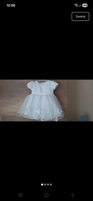 Sukienka do chrztu dziewczynka