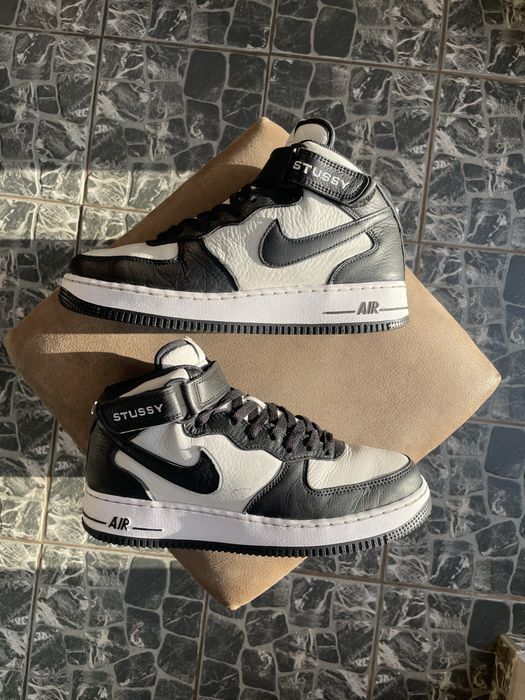 Кросівки Nike Air Force 1 Mid x Stussy | Кроси Найк Стусі ОРИГІНАЛ