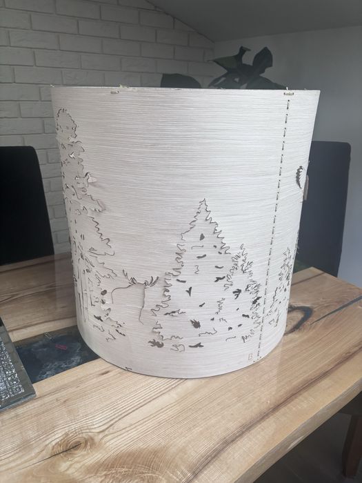 Klosz, sklejka, loft, lampa, abażur