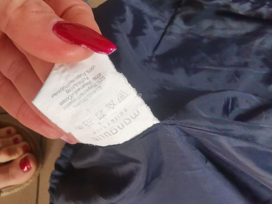 Kurtka damska parka manguun z kapturem przejściowa wiatrówka manguun 40 L
