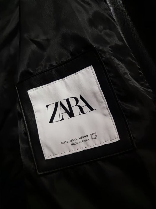 płaszcz kurtka XL płaszczyk damskie Zara premium ekologicznie skórza