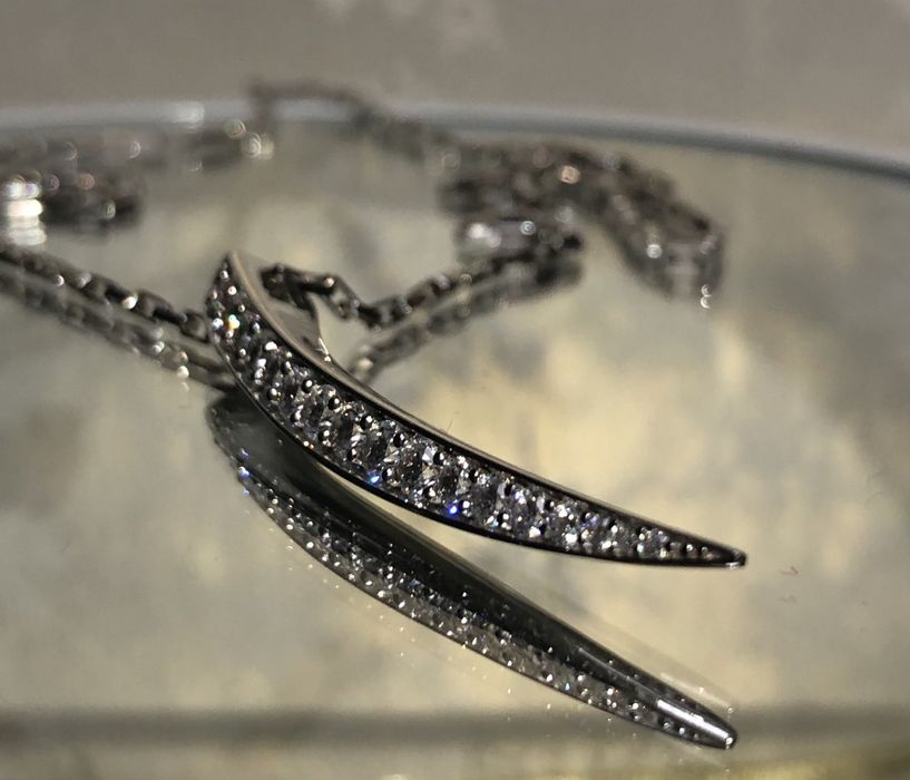 Sif Jacobs срібна цепочка з кулоном, цирконій