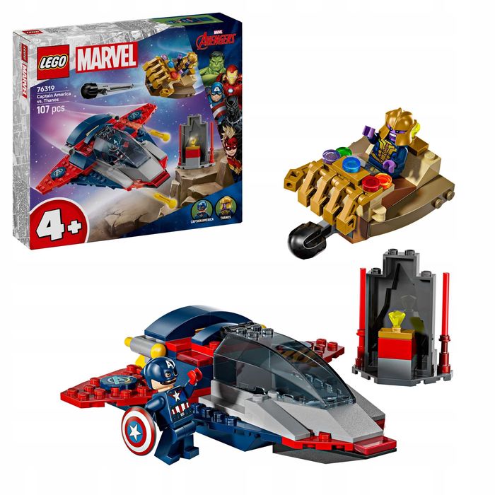 Lego Marvel 76319 Kapitan Ameryka Kontra Thanos Klocki 4+ *NOWE*
