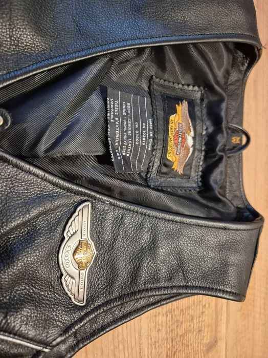 Colete Harley Davidson 100th aniversário pele senhora