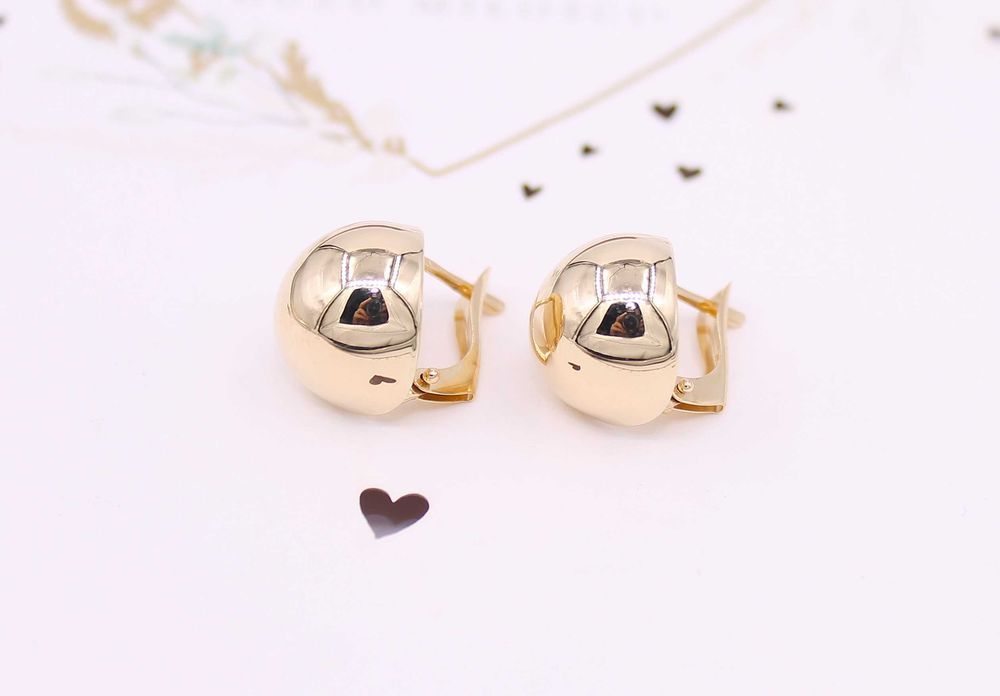 Złote kolczyki p.585/3,35g