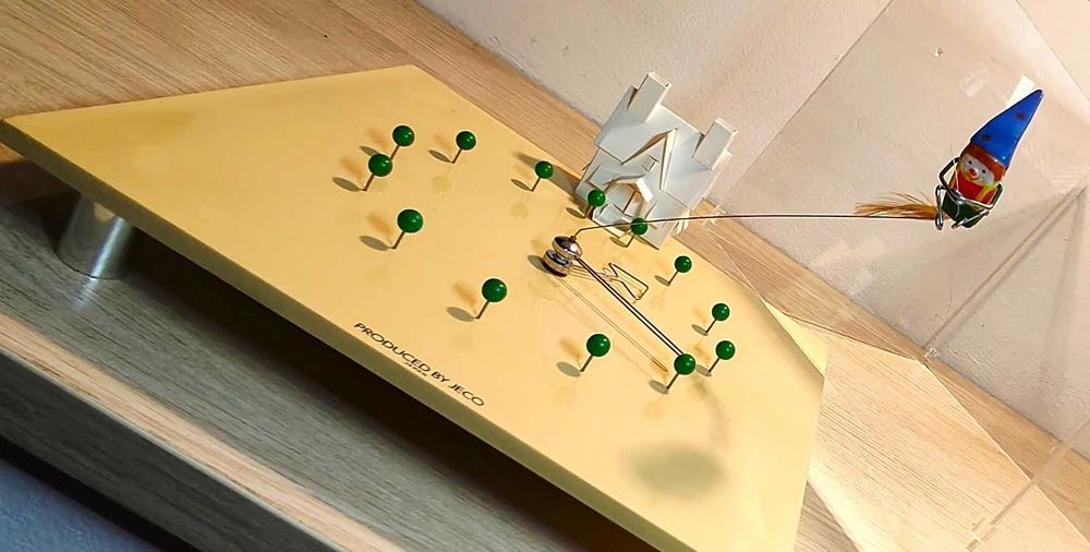 Zegar JECO, Action Art, Maison Lorenz,  Lata 80, unikat kolekcjonerski