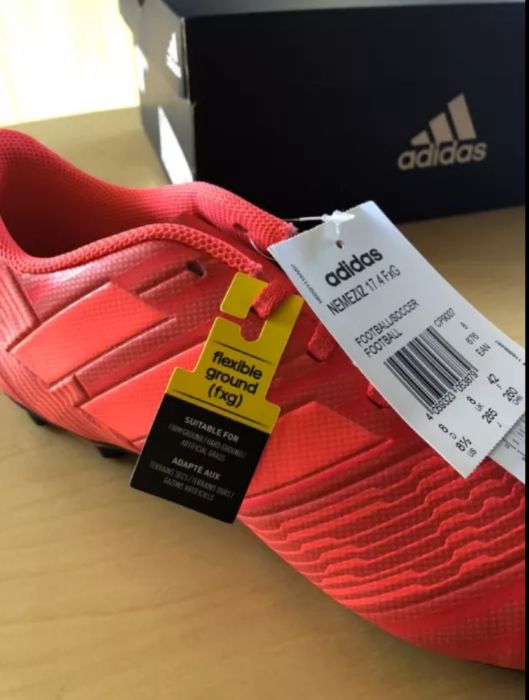 Chuteiras adidas nemeziz 17.4 fxg vermelhas, futebol NOVAS 44