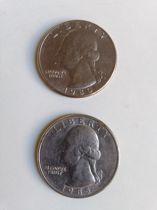 .4 moedas Quarter Dollar USA