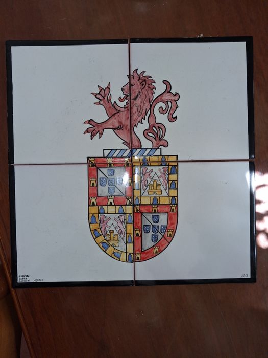 Painel azulejo pintado a mão