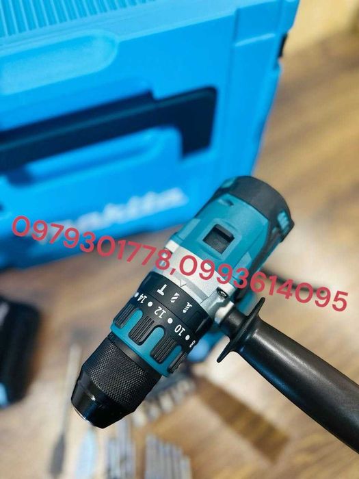 Шуруповерт Makita DHP 485 + удар Безщітковий з потужними батареями 5 A