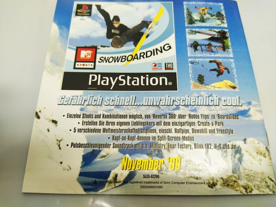 Ps1 psx one PlayStation INSTRUKCJA Championship Motocross Niemiecka