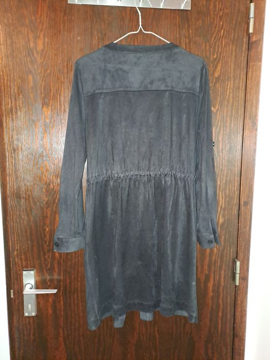 Vestido efeito camurça Cortefiel