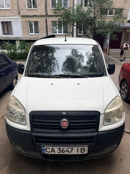 Fiat Doblo Maxi 2008, вантажний фургон, ГБО, білий