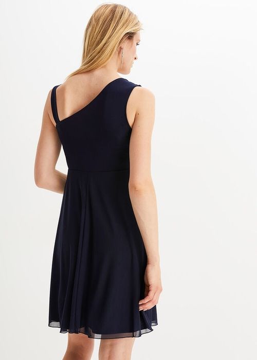 B.P.C granatowa sukienka z aplikacją ze szprosów ^44/46