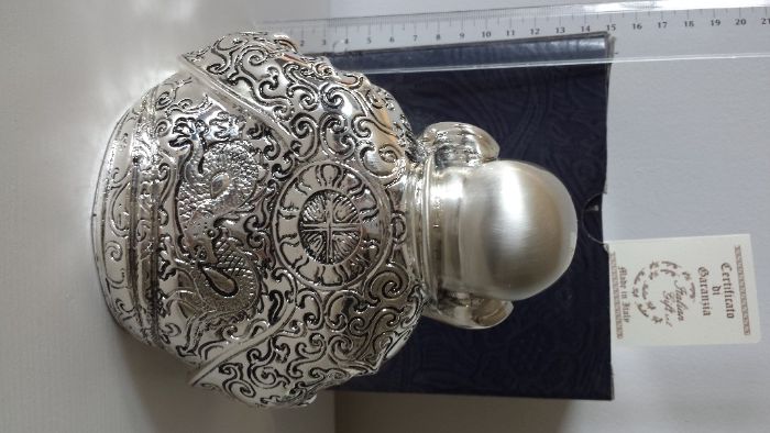 figurka posrebrzana budda prezent