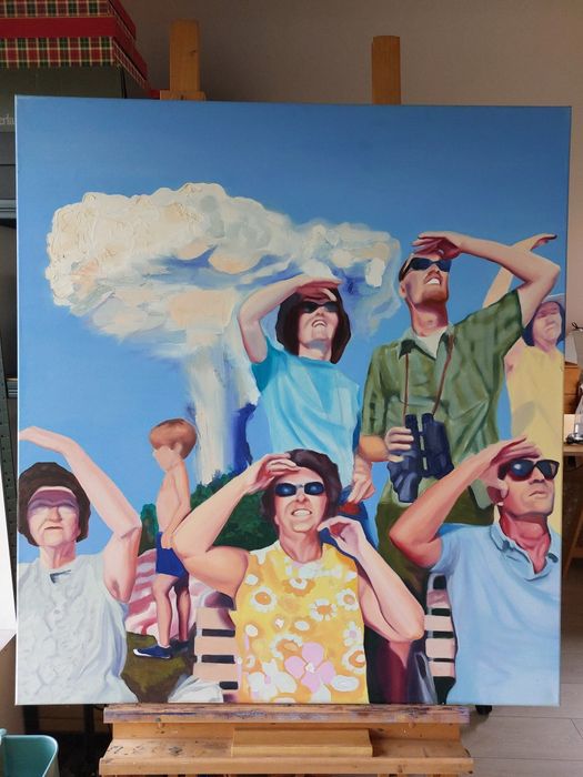 Obraz olejny 100cm x 110cm
