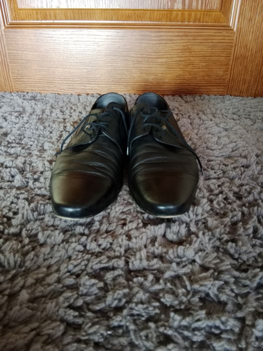 Męskie czarne półbuty
