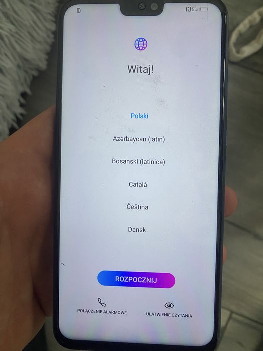 Sprzedam do odblkowania  konto google Honor 8X