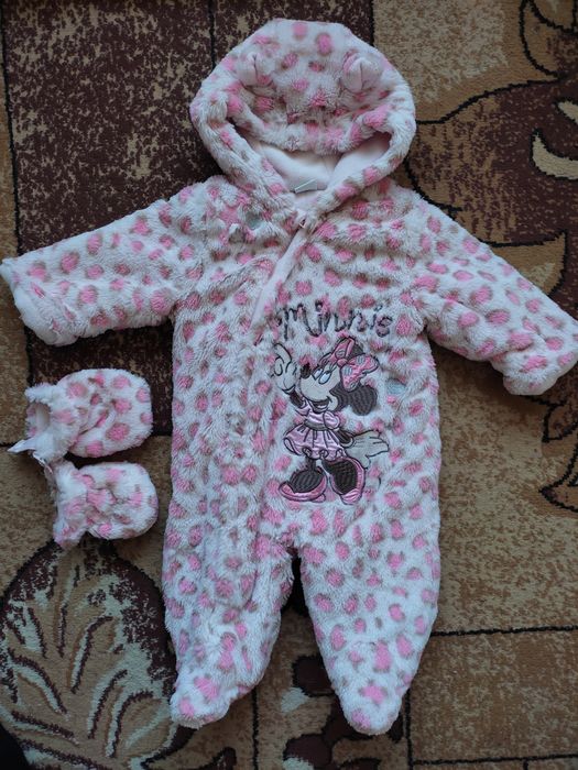 Теплий демі комбінезон дівчинці на 3-6 місяців