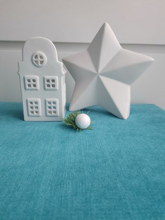 Komplet świąteczny domek i gwiazda