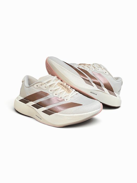 Кросівки Кроссовки Adidas Adizero Evo SL Metallic Beige Металлический бежевый Металевий бежевий Кросовки Демісезон