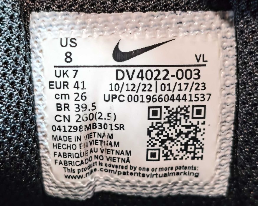 Оригінальні Бігові Кросівки Nike Air Winflo 10  Розмір 41