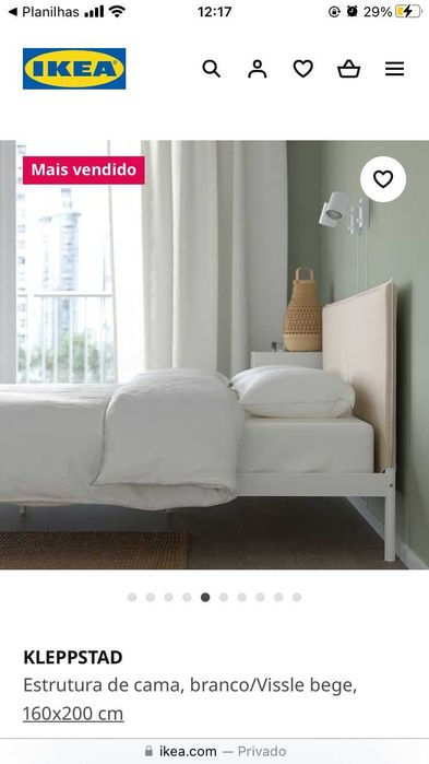 estrutura de cama ikea 160x200 cm