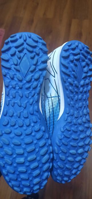 Сороконіжки футбольні з носком 40p білий-синій футбольные бутсы