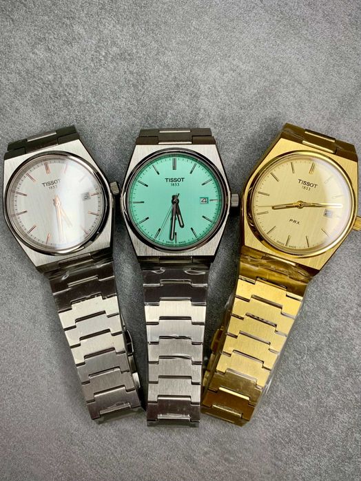 Чоловічий швейцарський годииник Tissot PRX. Мужские швейцарские часы