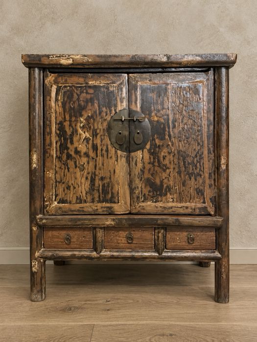 aparador consola armario movel antigo olmo oriental rustico