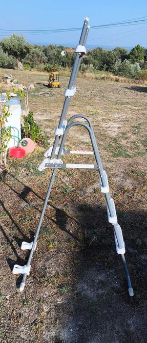 Escada de Segurança para Piscina Elevada / Exterior (Com Degraus Removíveis)