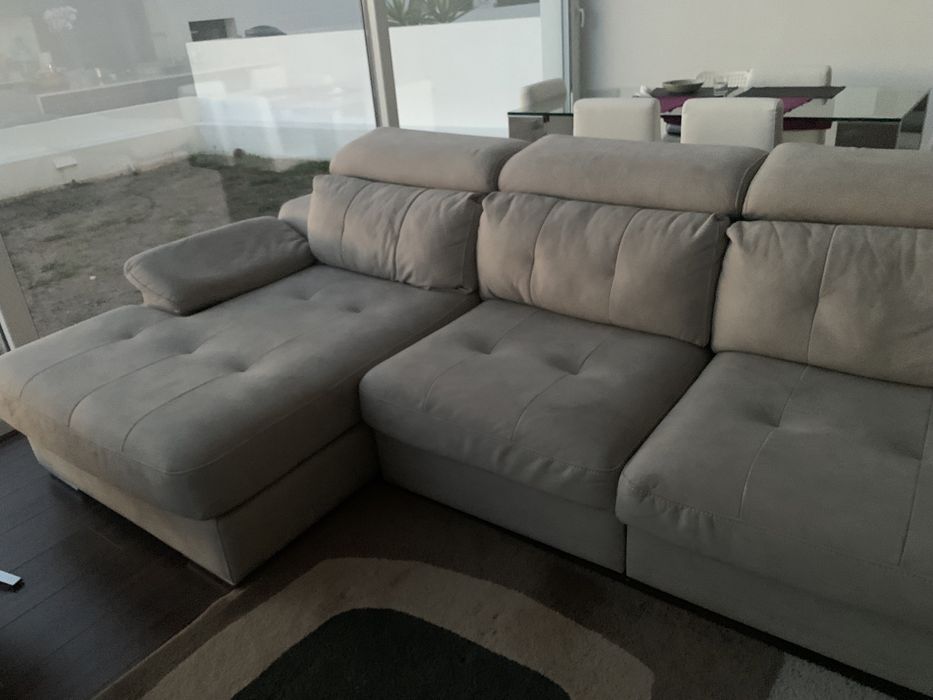 Sofa com 3 chaise longs em microfibras