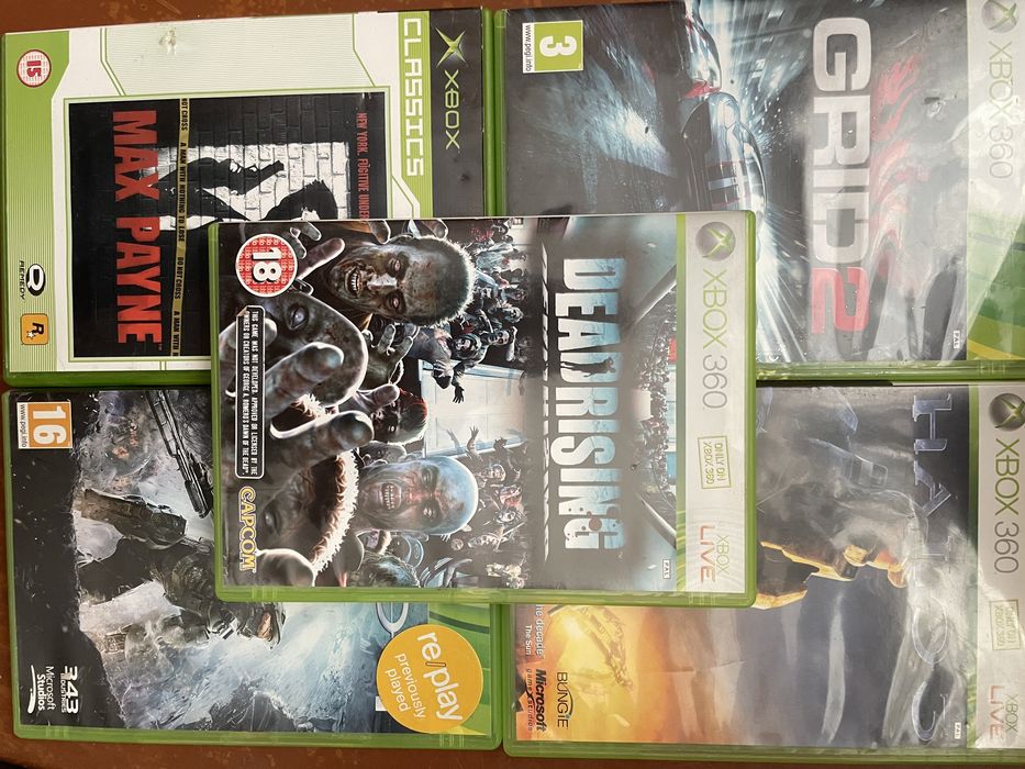 Xbox 360: Halo 3-4, Grid, Max Payne, Dead Rising
