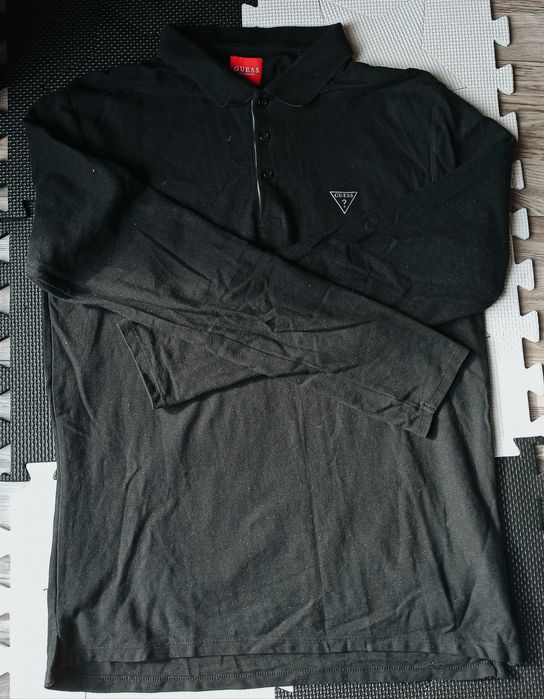 Czarna meska polo guess XL