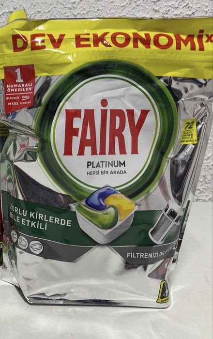 Tabletki do zmywarki Fairy Platinium 72sztuki