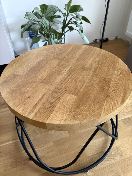 Dębowy stolik kawowy stylowy loft