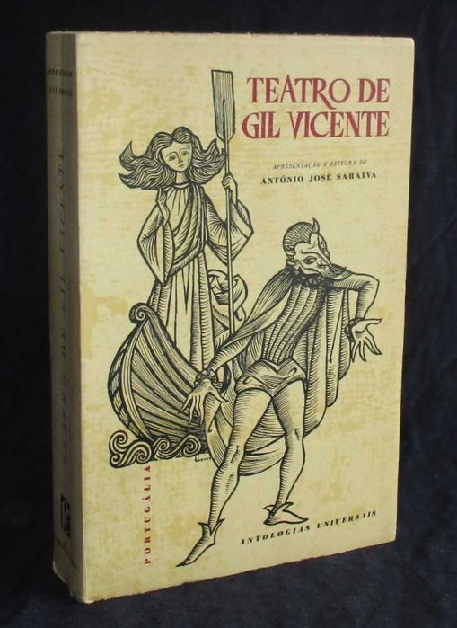 Livro Teatro de Gil Vicente António José Saraiva Portugália 1959